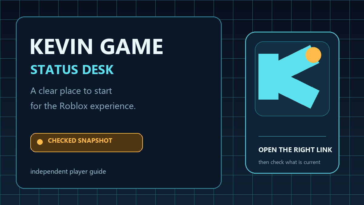 kevin game status desk graphic